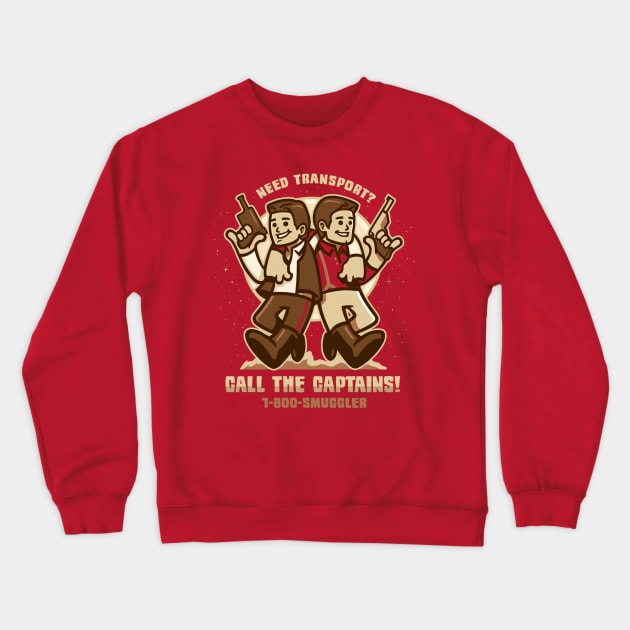 Call The Captains Crewneck Sweatshirt by WinterArtwork